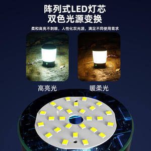 Linterna de Camping LED Recargable USB Strong Wolf, Portátil, para Exteriores, con Función de Banco de Energía - Product Image 5