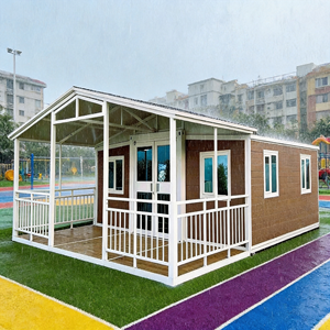Maison conteneur extensible de luxe prête à l'emploi, villa préfabriquée mobile, mini-maison préfabriquée 2 chambres DoubleWing 40 pieds amovible - Product Image 1