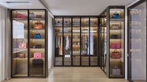 Gabinete de habitación de diseño de lujo personalizado, muebles de doble walkin, armario, muebles de dormitorio, armario, organizador de almacenamiento - Product Image 5