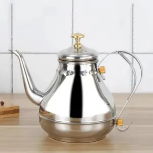 Saugdüsen topf Kaffeekanne Teekanne Palace Royal Pot Edelstahl Teppanyaki Fine Mouth Pot