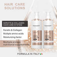 Pack de produits capillaires nourrissants à la biotine, kératine et collagène : Shampoing et après-shampoing