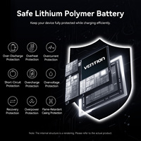 Vention Mini Power Bank 20000mah Charge rapide 45w Chargeur portable Power Bank pour téléphone