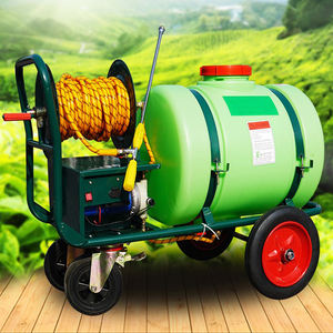 Pulverizador de jardín estilo Carro de 200L con motor de gasolina y batería de motor eléctrico Pulverizador de desinfección agrícola empujado a mano - Product Image 4