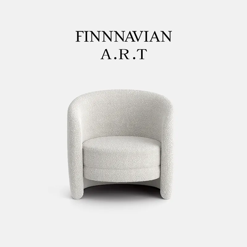 FINNNAVIANART MÜBLER Modernes Design Heimmöbel Kunstwolle Bodensofa Couch Wohnzimmer Sofa Lounge Lazy Single Sofa