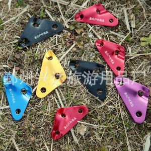 Boucles de cordes triangulaires en alliage d'aluminium de Ningbo, rouge, jaune, bleu, noir, cordes de maintien réglables, quincaillerie pour tentes et bâches - Product Image 4