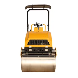 Compact Road Roller 3 Ton Hydraulic Double Drum Roller Full Stainless Steel Structure Provided Roller Compactor Machine