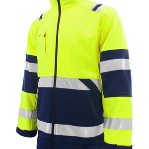 Sudadera con Capucha Personalizada con Logotipo, para Invierno, Resistente al Viento, Afelpada y Gruesa, con Franjas Reflectantes, Chaleco de Seguridad - Product Image 1