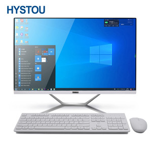 hystou Core I7 9700F All-In-One Desktop Pc 23.8 27 Inch All In One Gaming Pc Set Desktop Computer 4K