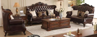 Canapé modulaire Chesterfield capitonné en similicuir PU véritable, style américain vintage, avec rembourrage en éponge, pour villa minimaliste, marron foncé
