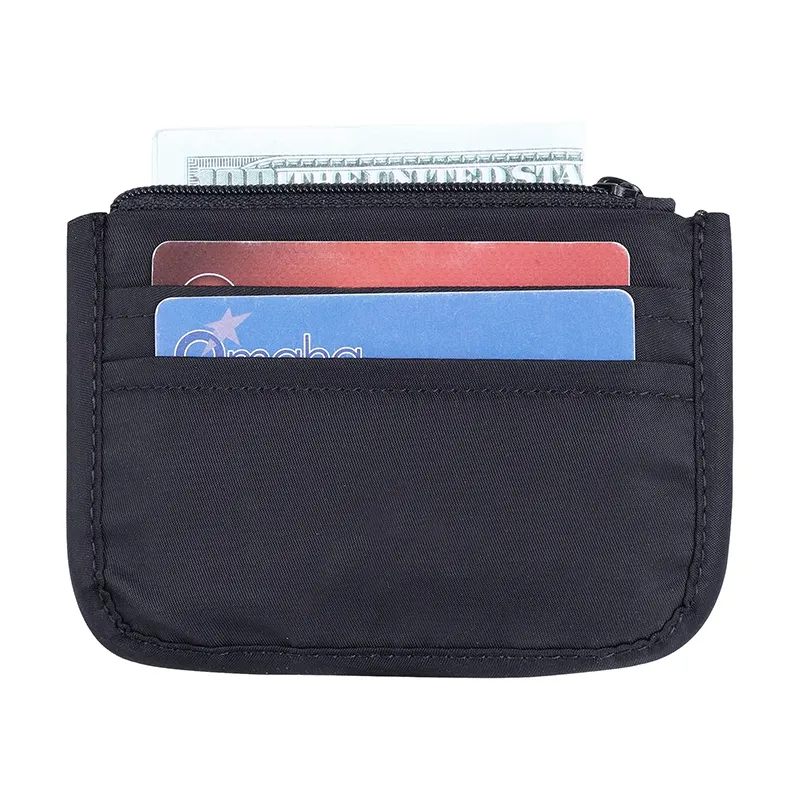 बिक्री के लिए कस्टम लोगो महिला क्रेडिट कार्ड धारक नायलॉन कार्ड बैग वॉलेट