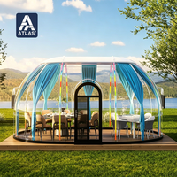 Hôtel bulle panoramique de 6 m |   Dôme en aluminium pour glamping de luxe, lieux d'événements en plein air et salles de villas