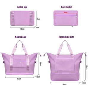 Factory Wholesale Cute Weekender Travel <b>Bag</b> Custom logo Expandable <b>Gym</b> Sport Duffel <b>Bag</b> <b>for</b> <b>Women</b> - Product Image 2
