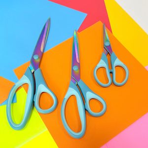 Ensemble de ciseaux de couture DIY en acier inoxydable pour la maison, multi-usages, à bords lisses, légers, avec poignée antidérapante, coupe rapide et anti-blocage - Product Image 4