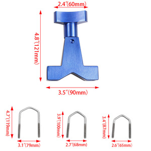 Soporte de montaje de aluminio para gato elevador de alta resistencia, con base de tubo en U de 1-2.5 pulgadas, para piezas de modificación de automóviles - Product Image 2