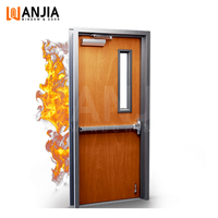 Portes en acier d'entrée coupe-feu d'hôtel étoile en gros d'usine Porte ignifuge interne