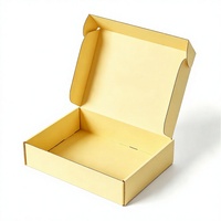 Boîte d'expédition pour vêtements en carton jaune personnalisée avec votre logo – Offre spéciale pour l'emballage de vêtements
