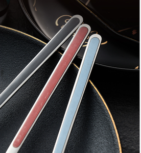 DFU0168 Cuchara de postre coreana de acero inoxidable 304 con mango largo, cuchara para helado de verano, cuchara para batir café - Product Image 6