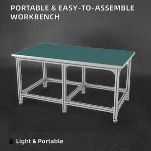 पोर्टेबल हल्के मिश्र धातु कार्य बेंचों को आसान-से-इकट्ठा कार्य तालिका 6000 श्रृंखला ग्रेड T3-T8 स्वभाव इलेक्ट्रॉनिक वर्कबेंच असेंबली - Product Image 2