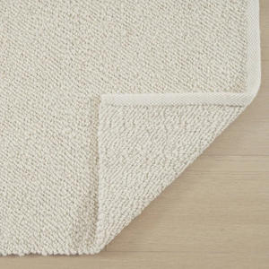 Tapis fait main en laine tissée à plat pour salon et chambre, luxe léger, haut de gamme, résistant aux taches, usage domestique, Twilight Snow - Product Image 2