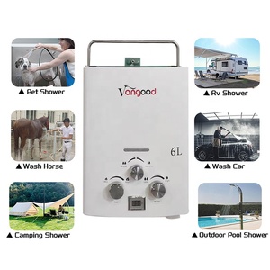 Chauffe-eau à gaz de voyage pour caravane d'extérieur chaude Mini chauffe-eau GPL naturel sans réservoir de petite taille pour petite maison - Product Image 2