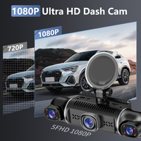 Système de caméra 360 degrés pour voiture, caméra embarquée 5 canaux FHD 1080P, enregistrement en boucle, vision nocturne, boîte noire de voiture, WIFI 5G, enregistreur DVR pour voiture