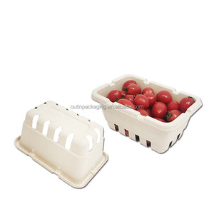 Présentoir de supermarché biodégradable, emballage écologique, boîte de pulpe en fibre moulée pour fruits de baies, cerises, tomates et champignons - Product Image 4