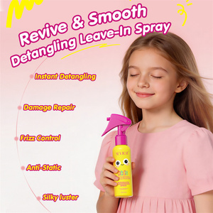 Spray démêlant pour cheveux d'enfants, brume soyeuse naturelle personnalisée, traitement réparateur capillaire, <span class=keywords><strong>protecteur</strong></span> thermique pour les cheveux - Product Image 2