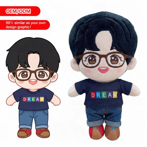 Jouets en peluche personnalisés OEM/ODM, Poupée de dessin animé DREAM Shirt Boy, Cadeaux de saison de remise des diplômes, <span class=keywords><strong>Angol</strong></span> Kerék Itasbih, Jouet en peluche personnalisé en boîte mystère - Product Image 1
