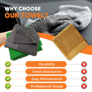 Serviette de nettoyage pour voiture <span class=keywords><strong>en</strong></span> microfibre résistante aux produits chimiques, décapant pour fer, nettoyant pour <span class=keywords><strong>goudron</strong></span>, utilisation sûre, séchage <span class=keywords><strong>en</strong></span> microfibre, lavage - Product Image 4
