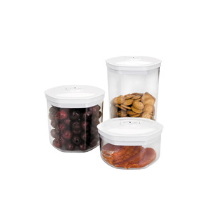 Ensemble de 3 contenants de stockage sous vide avec couvercles pour la conservation des aliments - Product Image 1