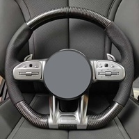 Volant en fibre de carbone avec écran LED pour Mercedes Benz 2012+ Volant de course numérique en cuir haute performance