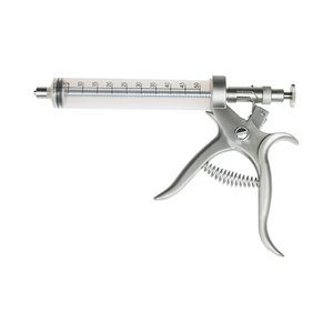 Fábrica al por mayor 50ML semiautomático continuo ganado <span class=keywords><strong>jeringa</strong></span> Animal vacuna pistola inyector <span class=keywords><strong>de</strong></span> dosis ajustable - Product Image 5