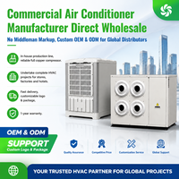 Climatiseur industriel 33 kW 25000 m³/h R410A avec ventilateur axial, compresseur scroll et pompe à moteur – Équipement de refroidissement économe en énergie pour grands volumes