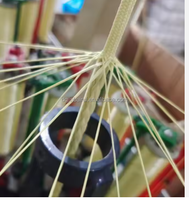 Cordons tressés personnalisés en Aramide Kevlar 10mm 48 brins, anti-UV, ignifuges, résistants à la chaleur, pour applications sous-marines en haute mer, jaunes