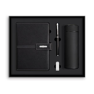 สมุดโน๊ตหนังสือหนัง PU พร้อมปากกาชุดของขวัญ A5วารสารธุรกิจหรูหราโปรโมชั่นขายส่ง - Product Image 1