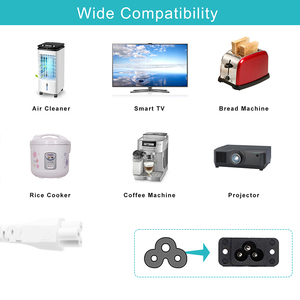 Cordon d'alimentation pour ordinateur portable de 1,5 m avec prise EU/BS/US à 3 broches et extrémité femelle IEC, vente chaude, directement de l'usine - Product Image 2