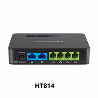 Gateway de Voz Grandstream HT814 de Cuatro Puertos FXS, Conmutación de Red IP Telefónica Común, ATA, Venta al por Mayor