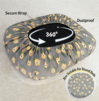 Coussin pour chien avec housse amovible, lavable, protection 360° anti-poils, respirant pour l'été, personnalisable pour la vente en gros et l'OEM