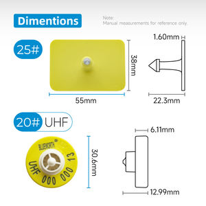 BLUEWORTH UHF, отслеживание животных, скота, RFID, Ушные бирки 860 ~ 960 мГц с различными мужскими бирками - Product Image 6