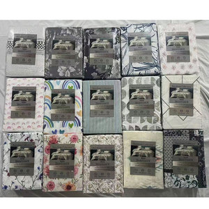 미국 스타일 킹사이즈 플로럴 프린트 고급 부드러운 마이크로파이버 프린트 6피스 침대 시트 세트 - Product Image 1