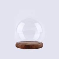 Cloche dôme en verre borosilicaté, sur mesure, décoration transparente, Micro-paysage, couverture lumineuse, offre spéciale, 2023