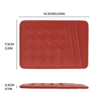 Portefeuille classique en cuir véritable personnalisé, unisexe, de luxe, tissé, portable, pour homme, porte-cartes, billetera