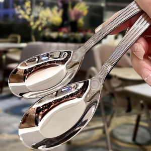 Restaurant Campagne <span class=keywords><strong>Italienne</strong></span> 304 Acier Inoxydable Demitasse Soupe Romaine Boire Repas Thé <span class=keywords><strong>Cuillère</strong></span> À Café - Product Image 4