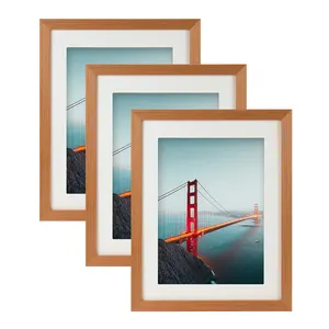 Nordic elegant large custom A3 A4 oak photo frame Picture frame solid wood photo frame