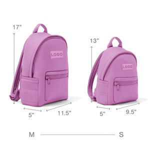 Set di Borse per Laptop in Neoprene <span class=keywords><strong>Rosa</strong></span> Personalizzate, Borsa da Viaggio per Articoli da Toeletta Impermeabile, Zaino Casual da <span class=keywords><strong>Donna</strong></span> per Scuola e Palestra - Product Image 4