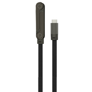 Nouveau Câble de Charge Rapide 240W Type C vers Type C 2026, Tressé en Nylon, 5A PD, avec Support Pliable pour Téléphone Portable - Product Image 2