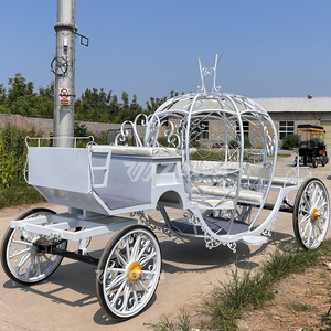 Carrozas de Caballos con Forma de Calabaza al por Mayor, Carruaje Real de Cenicienta para Princesas, para Eventos de Boda - Product Image 5