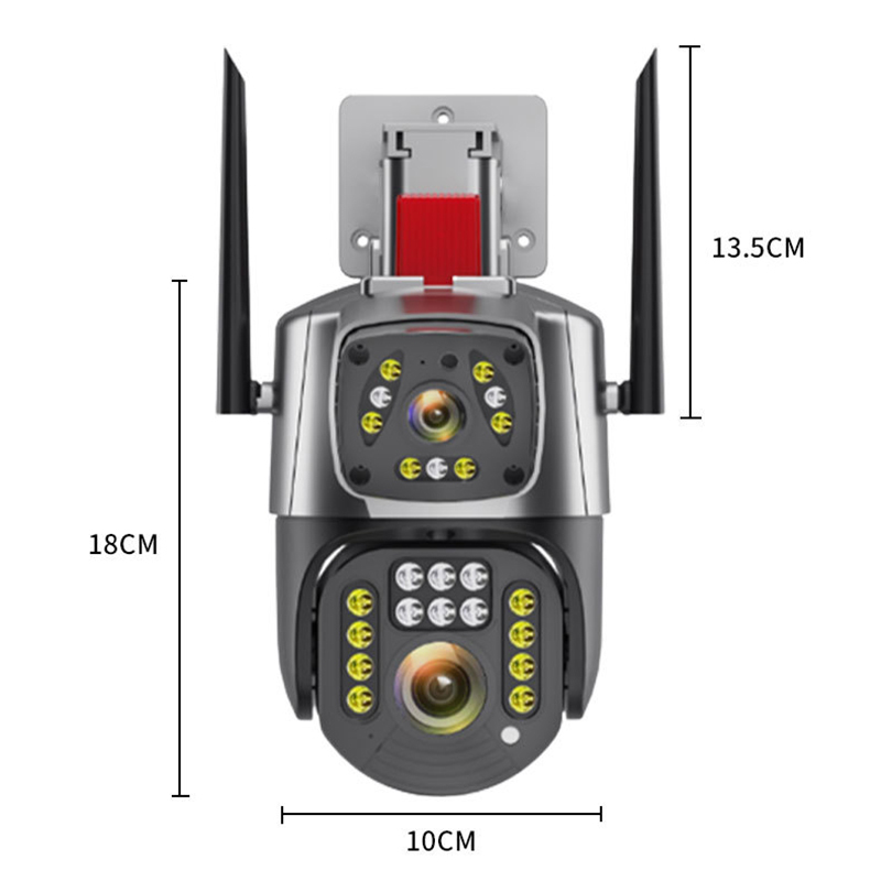 Smart Solar Mini Dual Lens WiFi CCTV Camera 2MP Two Way Network Security Waterproof Outdoor Indoor Use · image 5