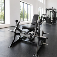 Équipement de fitness professionnel pour salles de sport : Machines à extension des jambes à charge de plaques en acier pour entraînement musculaire