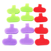 Etiquettes de câbles autocollantes Dansky en nylon écologique, multicolores, personnalisables, avec boucle auto-agrippante pour la gestion des câbles